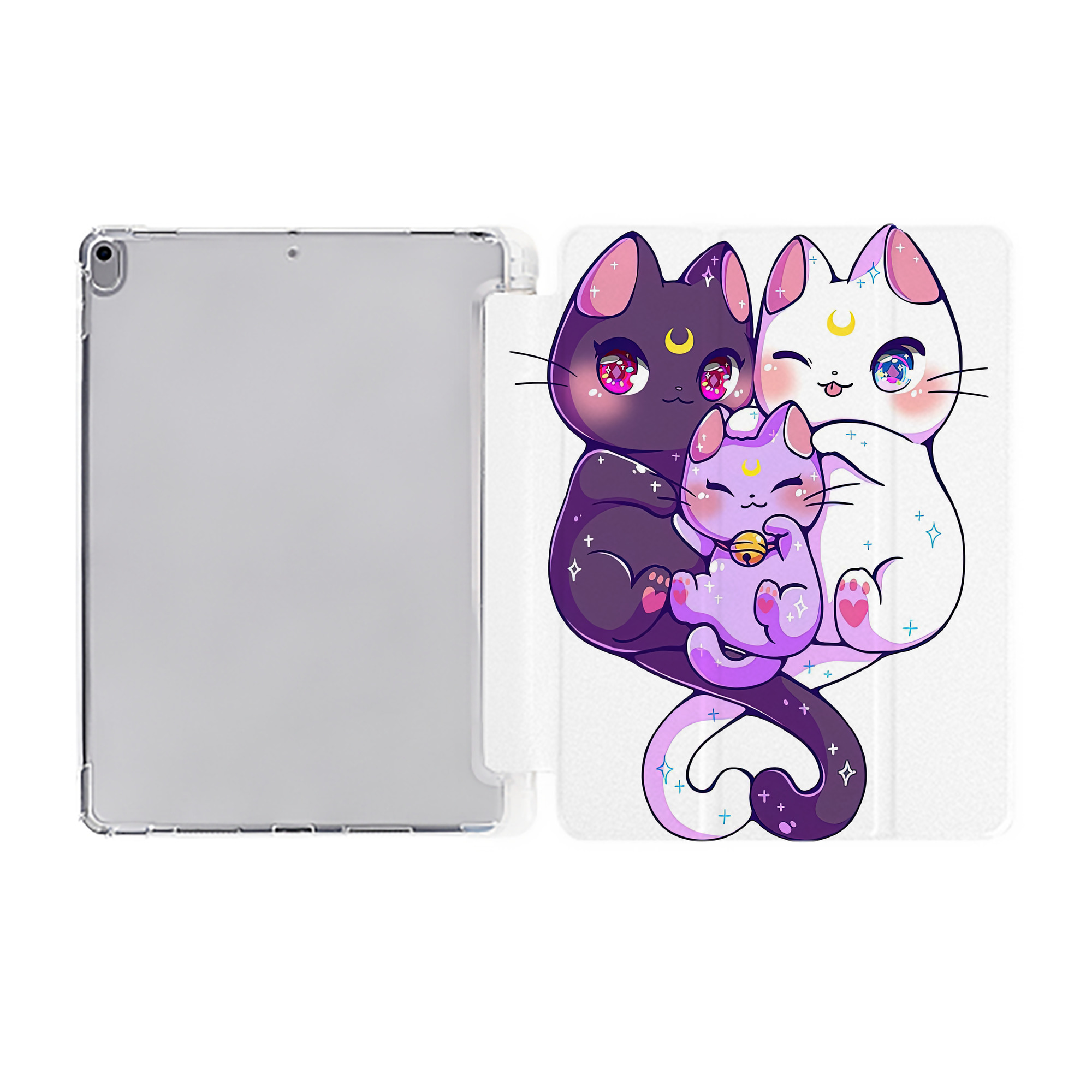 （画像用） 美少女戦士セーラームーン Sailor Moon IPad ケース ペン収納付き 三つ折りスタンド PUレザー×シリコン 対応機種9.5/10.5/10.9インチ